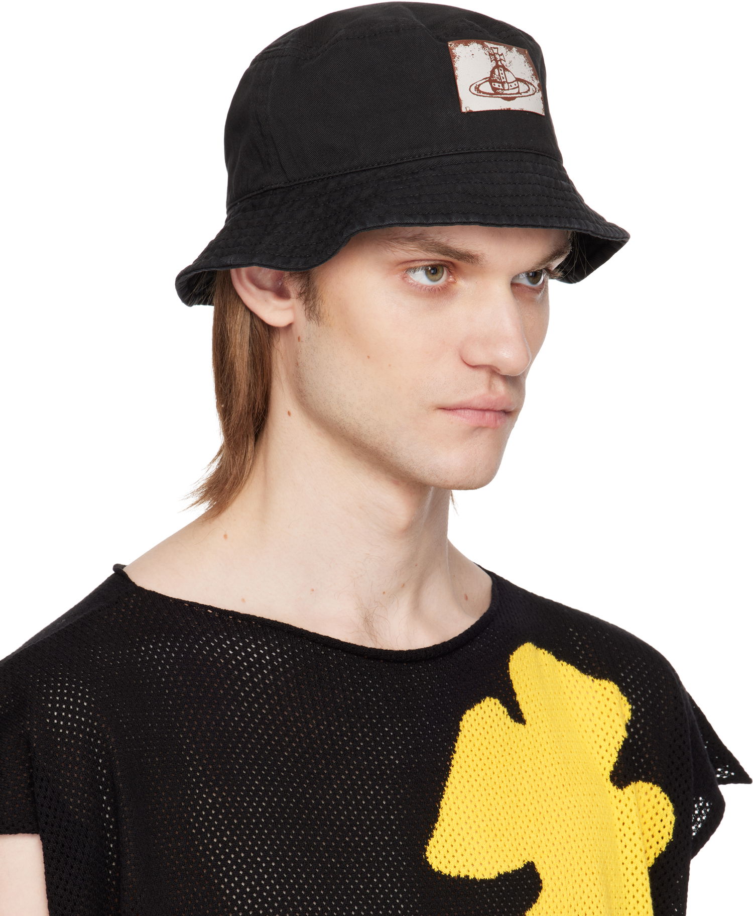 Kasket Vivienne Westwood Vivienne Westwood Cotton Twill Bucket Hat Sort | 81020009-W016E-, 1