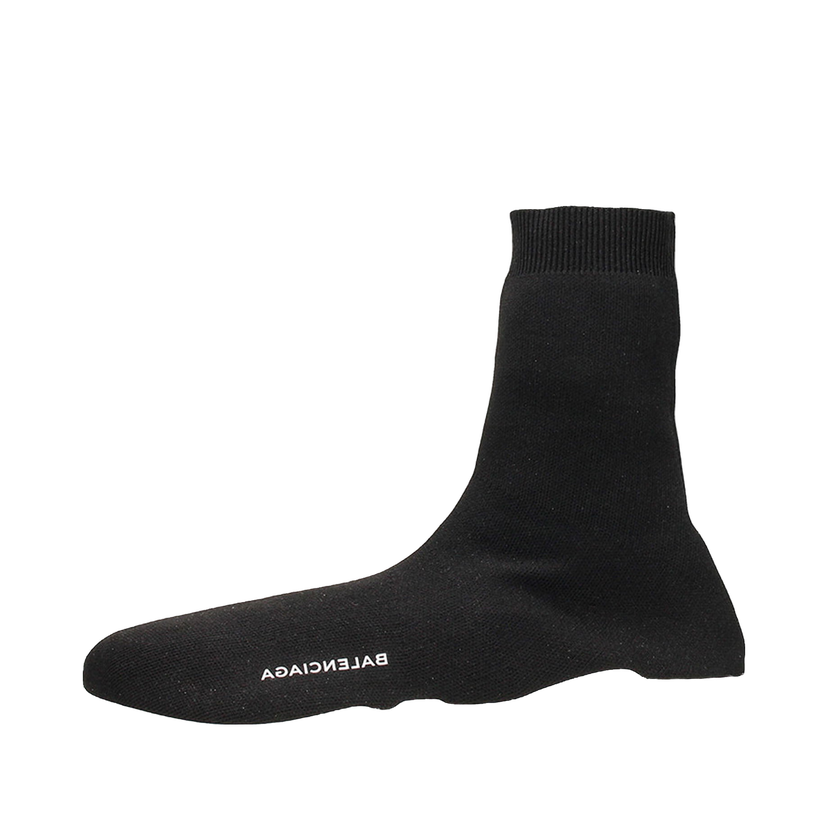 Sneakers og sko Balenciaga Speed Trainer High Black White Sort | 483504-W05G0-1000