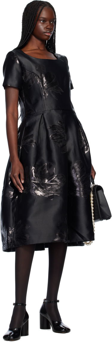 Kjole Comme des Garçons Comme des Garçons Floral Jacquard Midi Dress Sort | RO-O004-S25, 3