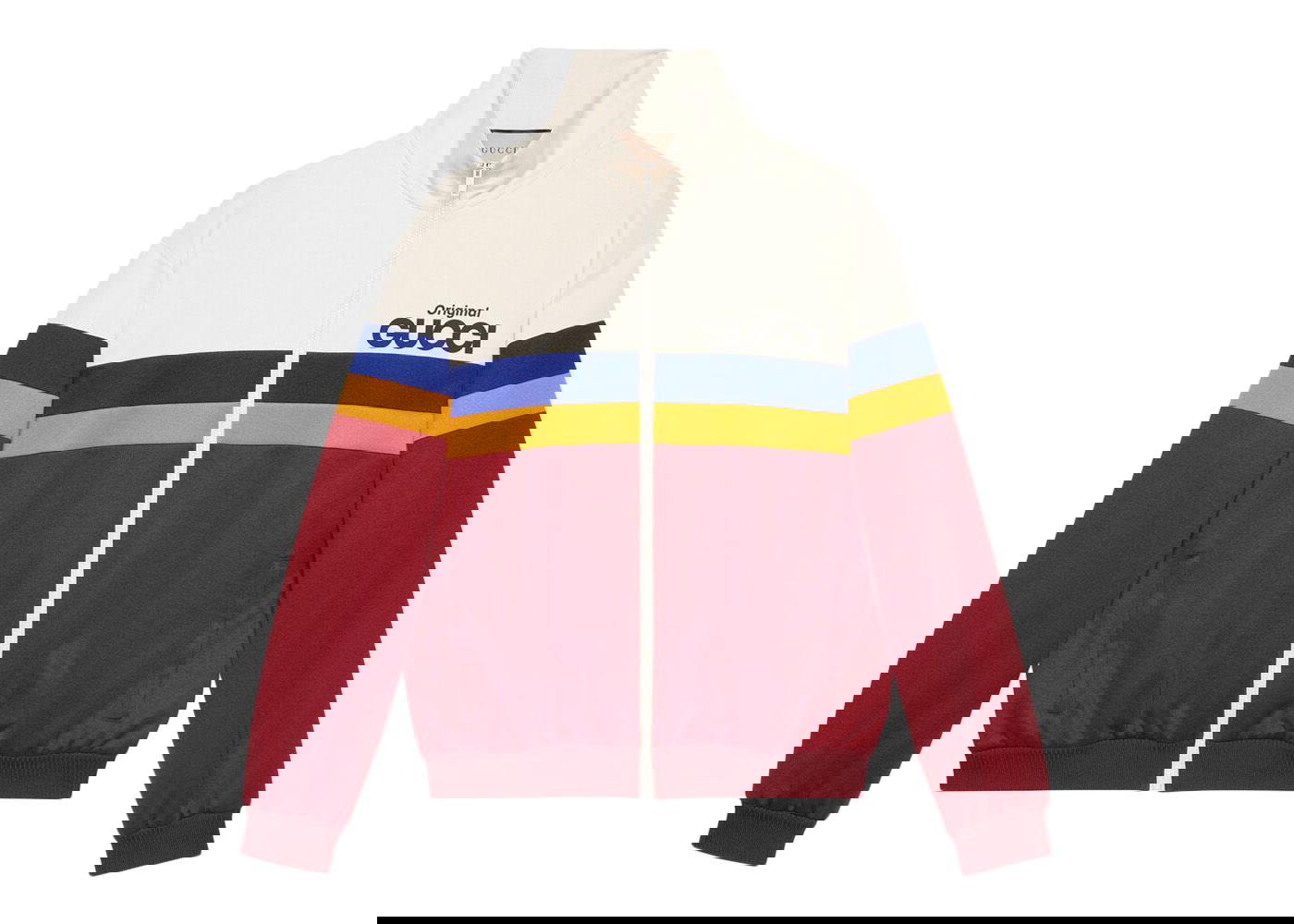 Jakke Gucci Original Print Jersey Jacket Rød | 673297 XJDUZ 9173, 0