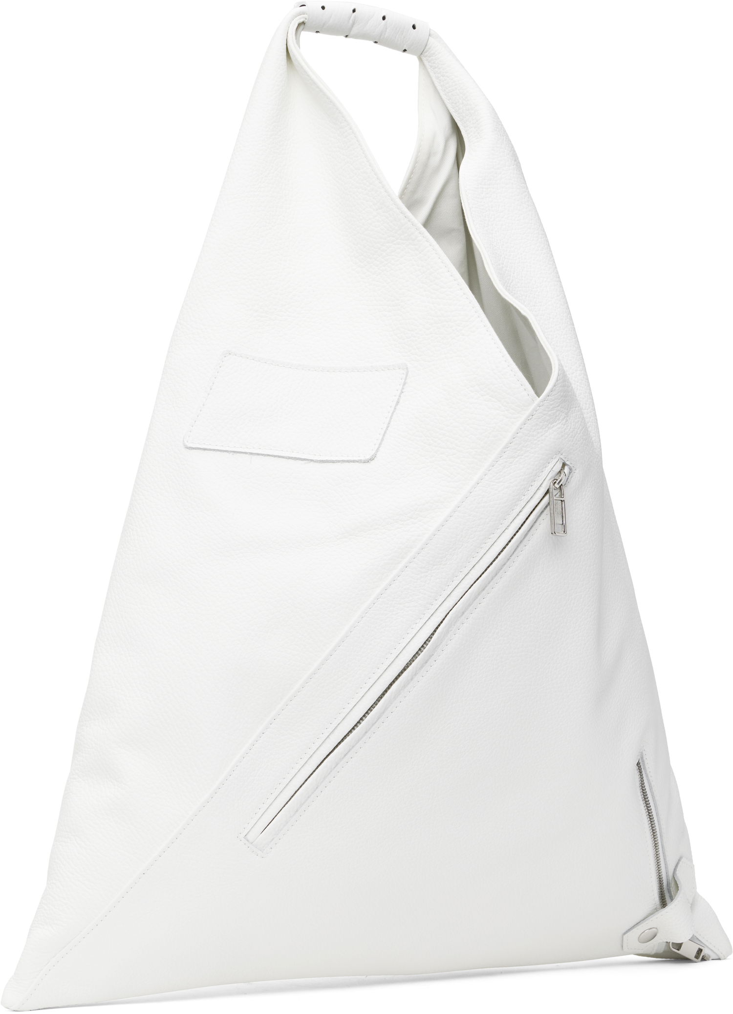 Håndtaske Maison Margiela MM6 Maison Margiela Classic Medium Triangle Tote Bag Hvid | S54WD0039 P8429, 1