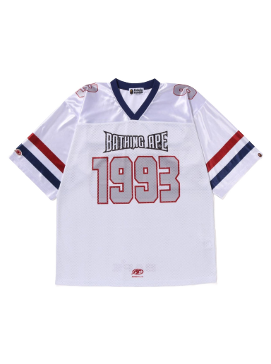 Jersey BAPE Football Jersey Hvid | 1J30-109-013