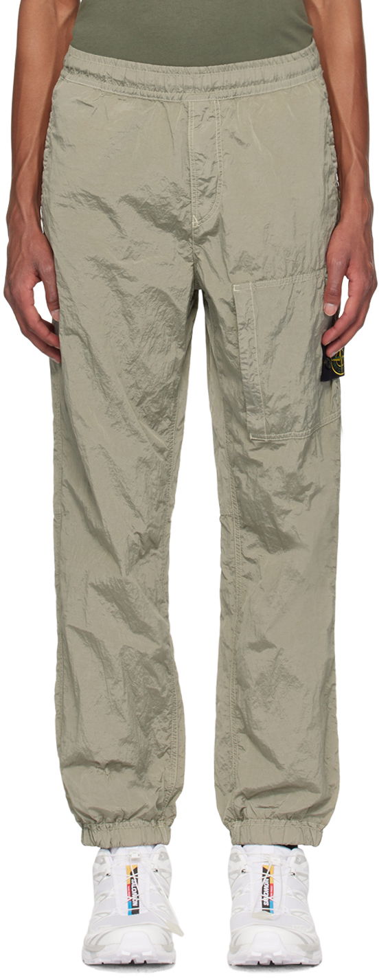 Joggingbukser Stone Island Khaki Nylon Metal Sweatpants Grøn | 811531019