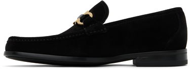Sneakers og sko FERRAGAMO Salvatore Ferragamo Gancini Ornament Suede Loafers Sort | 778758, 2