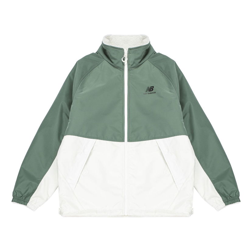 Vindjakke New Balance Sports Warm Reversible Jacket Grøn | 6DC39703-IV