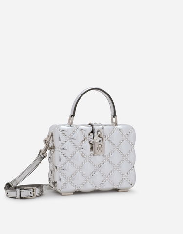 Håndtaske Dolce & Gabbana Dolce & Gabbana Crystal Embellished Vanity Case Bag Metalisk | BB5970AY60580998, 1