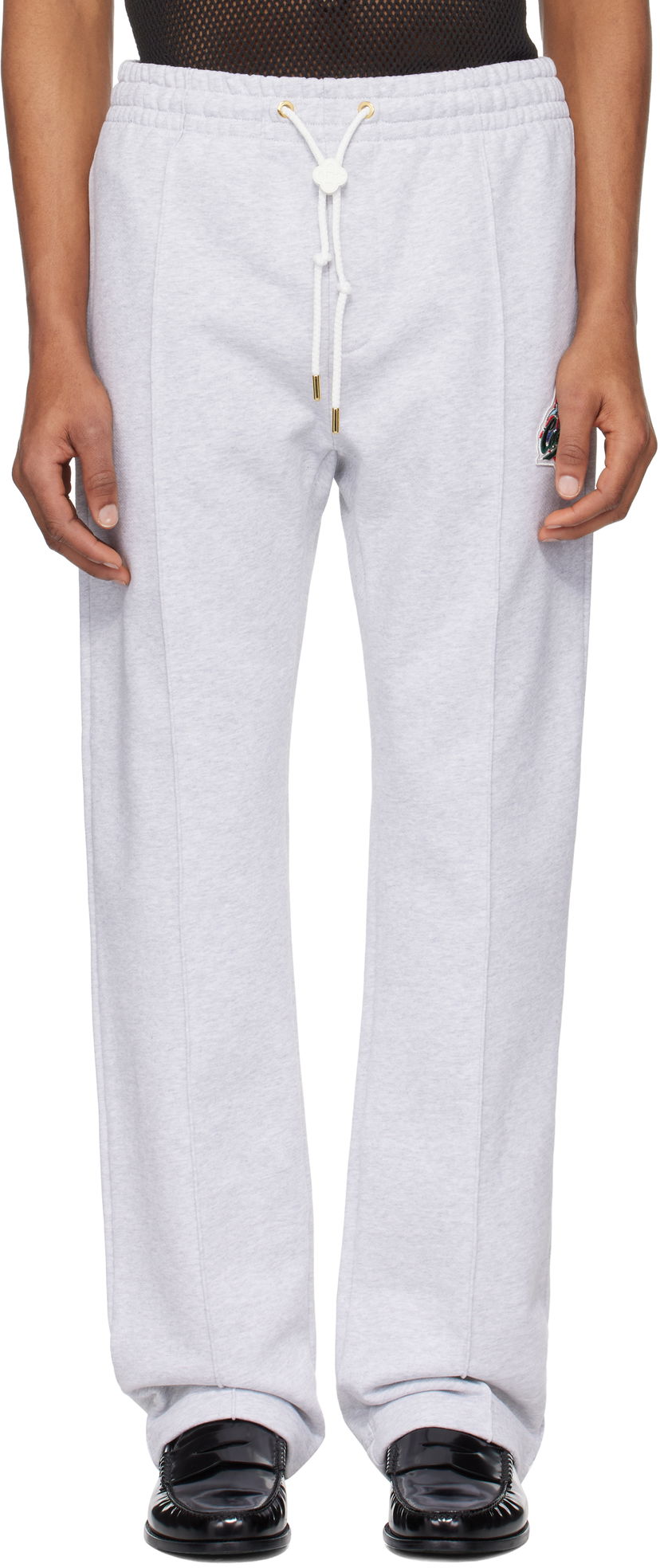 Joggingbukser Casablanca Casablanca 'Casa Way' World Series Patch Sweatpants Grå | MS25-JTR-051-01