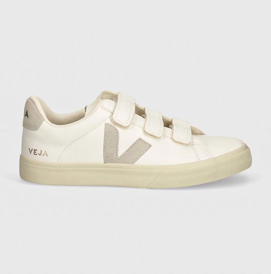Sneakers og sko Veja Recife Velcro Sneaker Extra White/Natural Brun | RC0502919B, 0