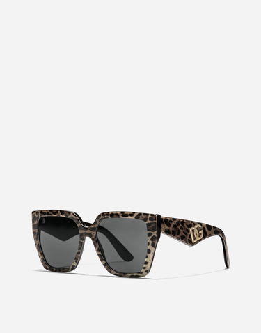 Solbriller Dolce & Gabbana Crossed Leopard Print Acetate Sunglasses Flerfarvet | VG4438VP3879V000, 1