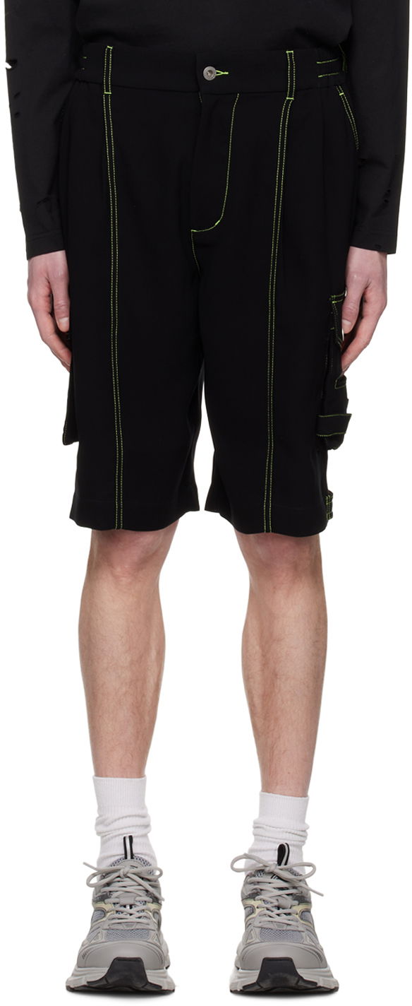 Shorts Feng Chen Wang Feng Chen Wang Contrast Stitch Cargo Shorts Sort | FMS15ST08