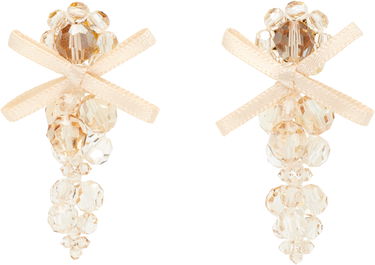Øreringe Simone Rocha Simone Rocha Petite Bow Cluster Earrings Beige | ERG545 0903, 0