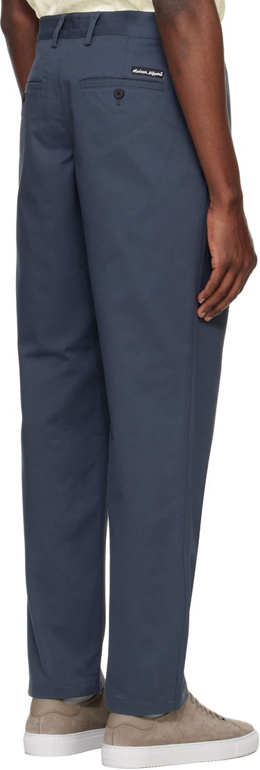 Bukser MAISON KITSUNÉ Maison Kitsuné Casual Chino Trousers Blå | OM01101WW9043, 2