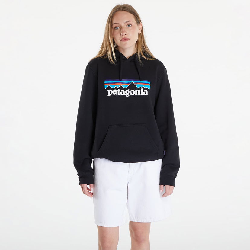 Sweatshirt Patagonia P-6 Logo Uprisal Hoody UNISEX Black Sort | 39622 BLK