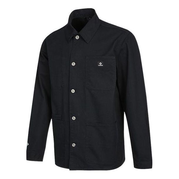 Skjorte Converse Converse Casual Cargo Shirt Sort | 10024172-A02