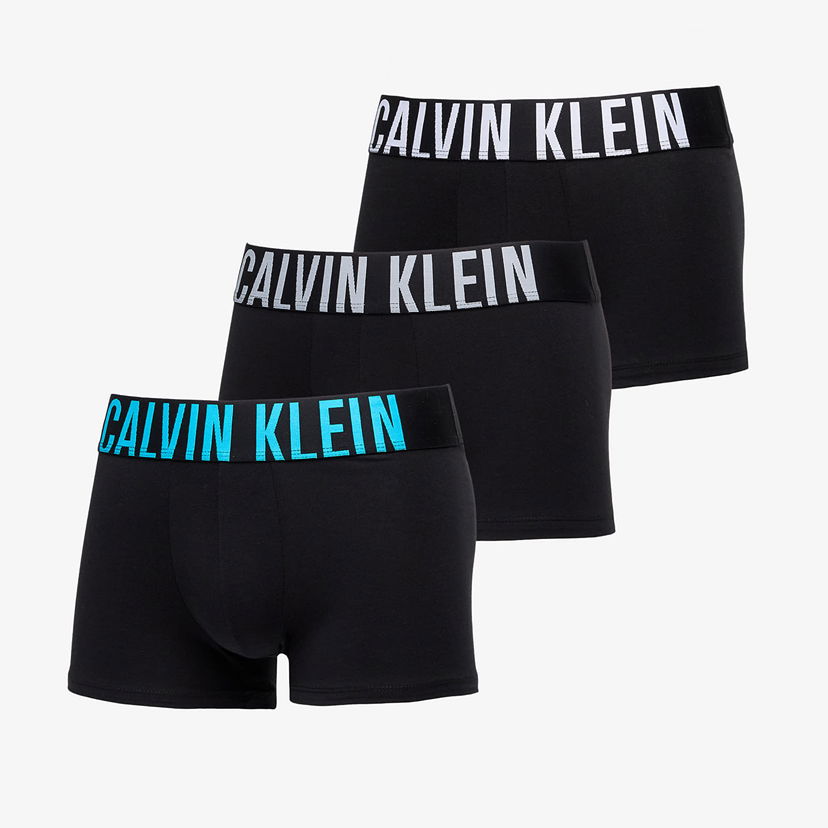 Boksere CALVIN KLEIN Calvin Klein Intense Power Cotton Stretch Trunk (3-Pack) Sort | 000NB3608A VVL