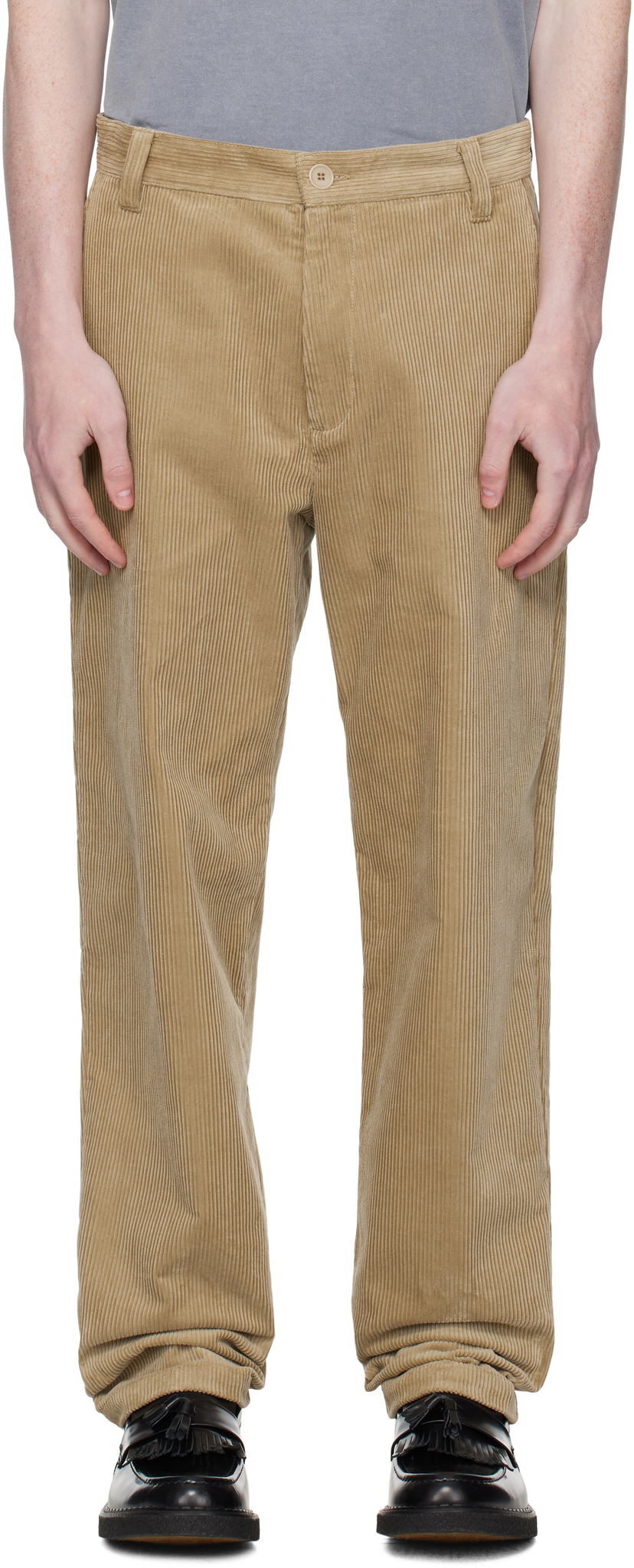 Bukser A.P.C. A.P.C. Lawrence Corduroy Trousers Beige | COHBB-H08509