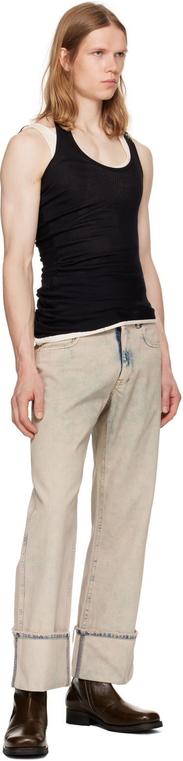 Jeans Coperni Coperni Boyfriend Jeans Beige | COPP122F2035MEN, 3