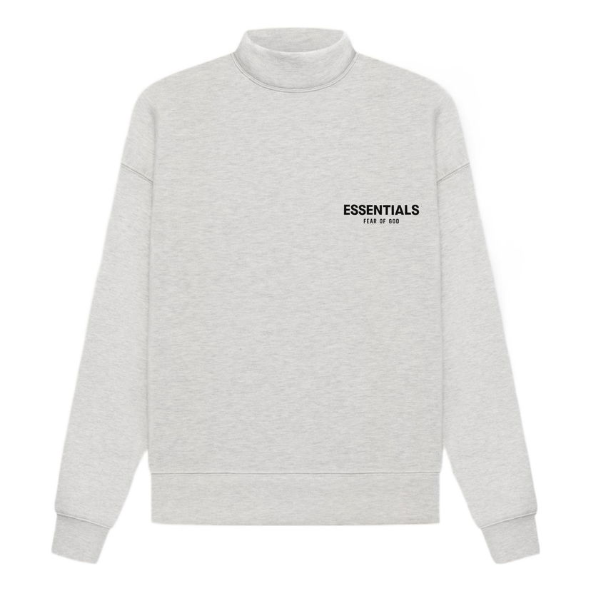 Sweater Fear of God Essentials SS22 Mockneck Sweatshirt Grå | FOG-SS22-905