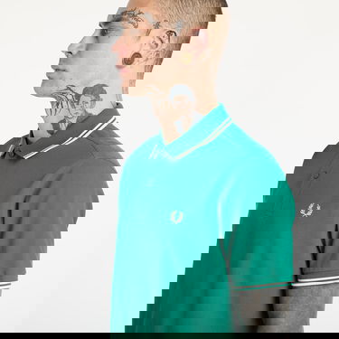Polo skjorte Fred Perry Fred Perry Twin Tipped Shirt Grøn | M3600 Y37, 1