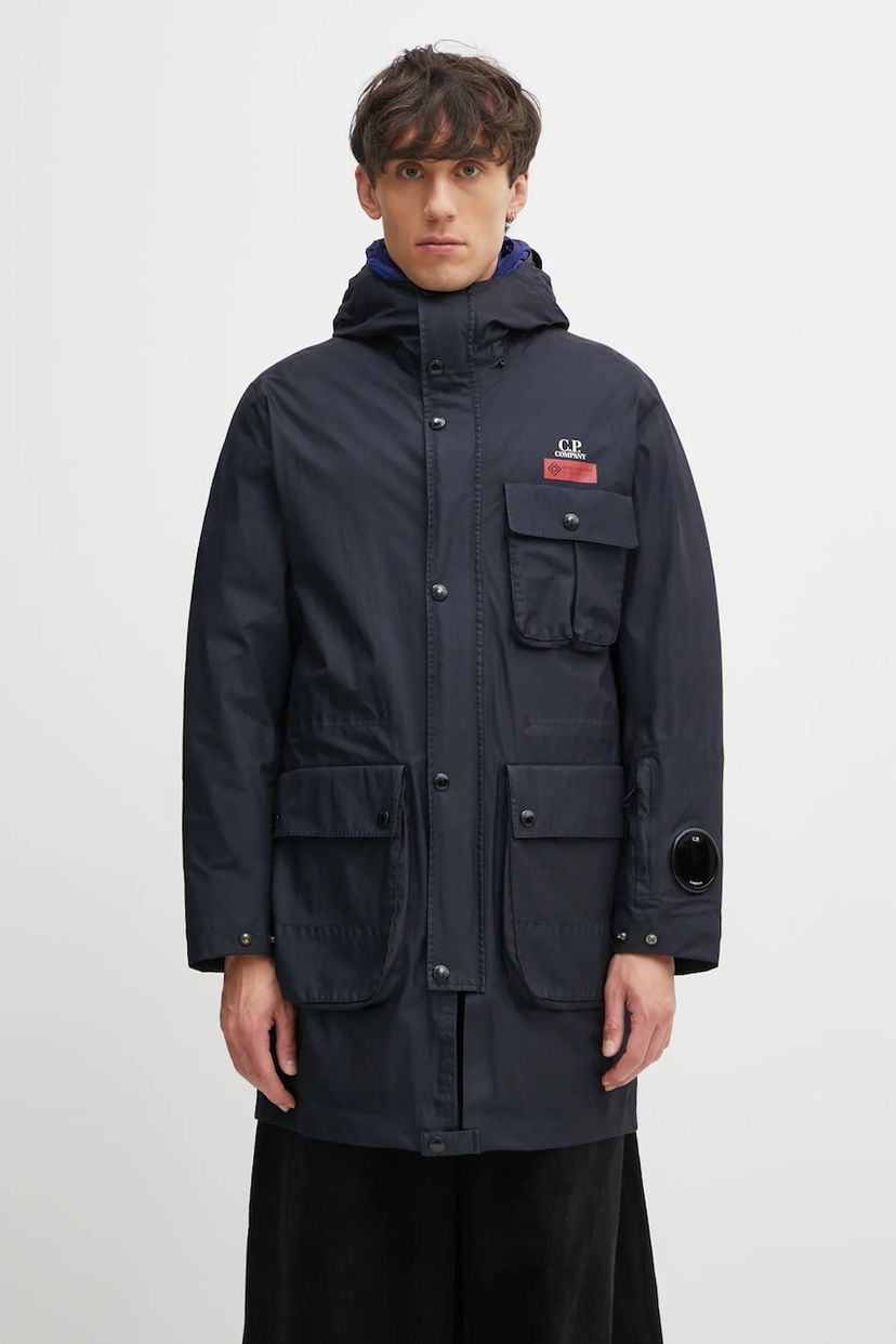 Parka C.P. Company Hooded Winter Parka Mørkeblå | 19CMOW215A110411G