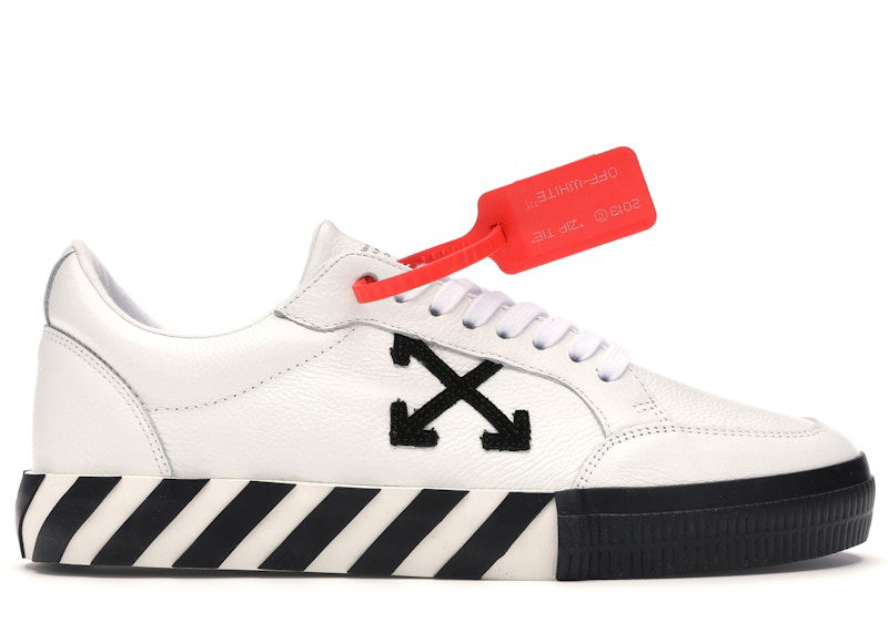 Sneakers og sko Off-White Vulc Low White Leather FW19 Hvid | OMIA085F19D680010110, 0