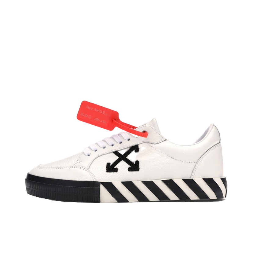 Sneakers og sko Off-White Vulc Low White Leather FW19 Hvid | OMIA085F19D680010110