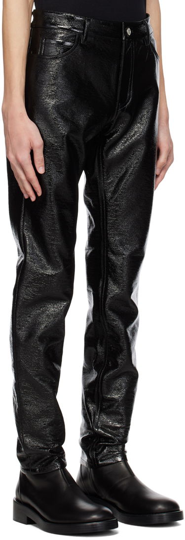 Bukser Courrèges Courrèges Crinkled Slim Trousers Sort | PERCPA022VY0014, 1