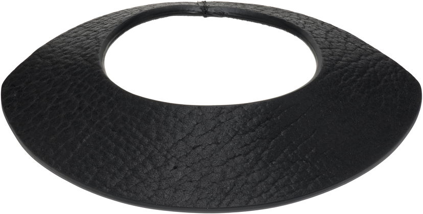 Halskæde Rick Owens Rick Owens Concordians Anthem Textured Leather Collar Necklace Sort | RA02E0707 LBT