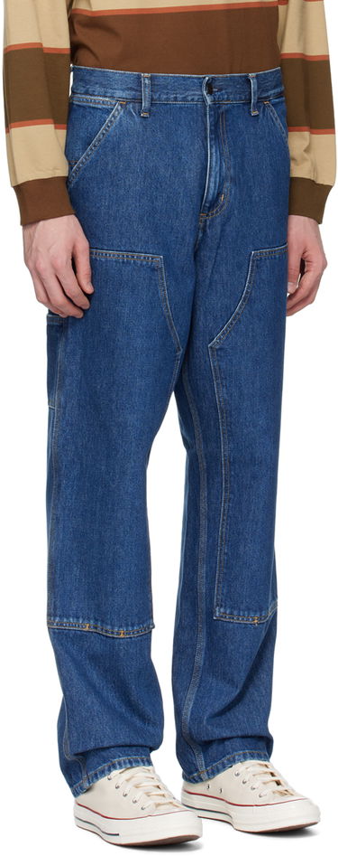 Jeans Carhartt WIP Double Knee Denim Jeans Blå | I032699, 1