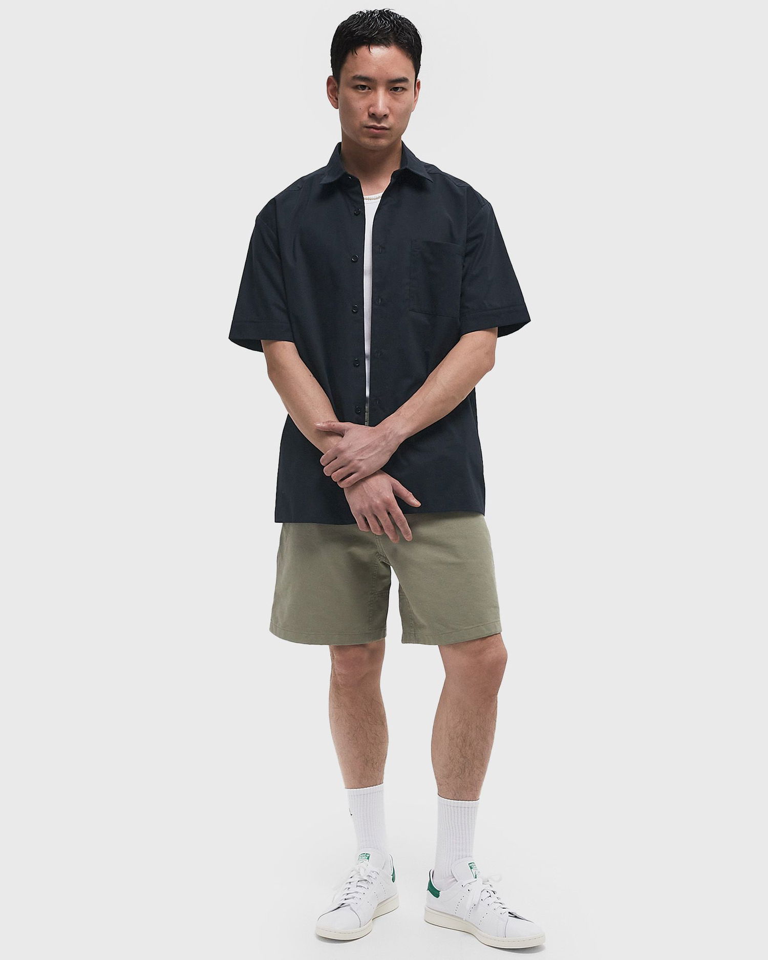 Skjorte A.P.C. A.P.C. Ross Logo Short Sleeve Shirt Mørkeblå | COGZR-H12623-IAK, 1