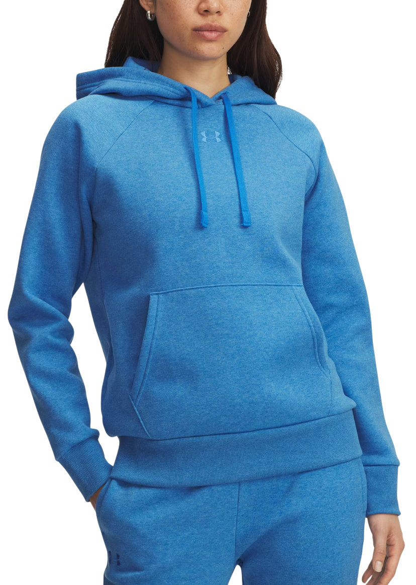 Sweatshirt Under Armour Rival Fleece Hoodie Blå | 1379500-402