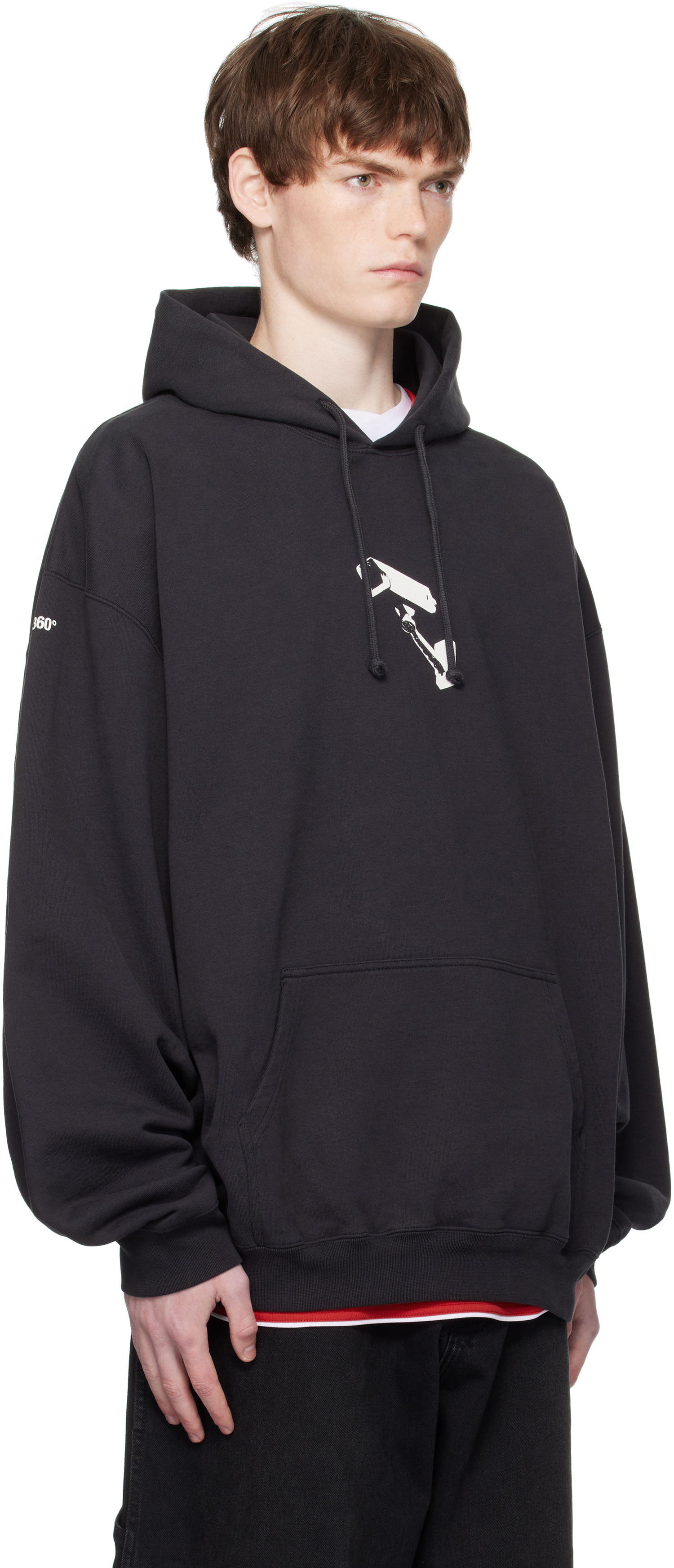 Sweatshirt VETEMENTS Vetements 'CCTV' Oversized Hoodie Sort | UH76HD440B, 1
