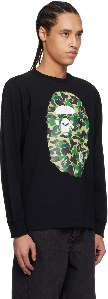 T-shirt BAPE A Bathing Ape ABC Camo Big Ape Head Long Sleeve T-Shirt Hvid | 001LTL301015M, 4