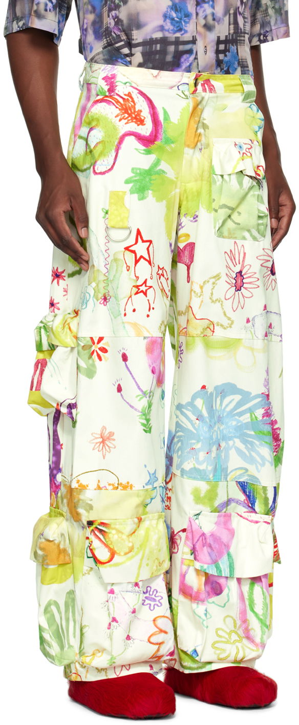 Cargo bukser Collina Strada Collina Strada Garden Print Cargo Pants Flerfarvet | XX6407, 1