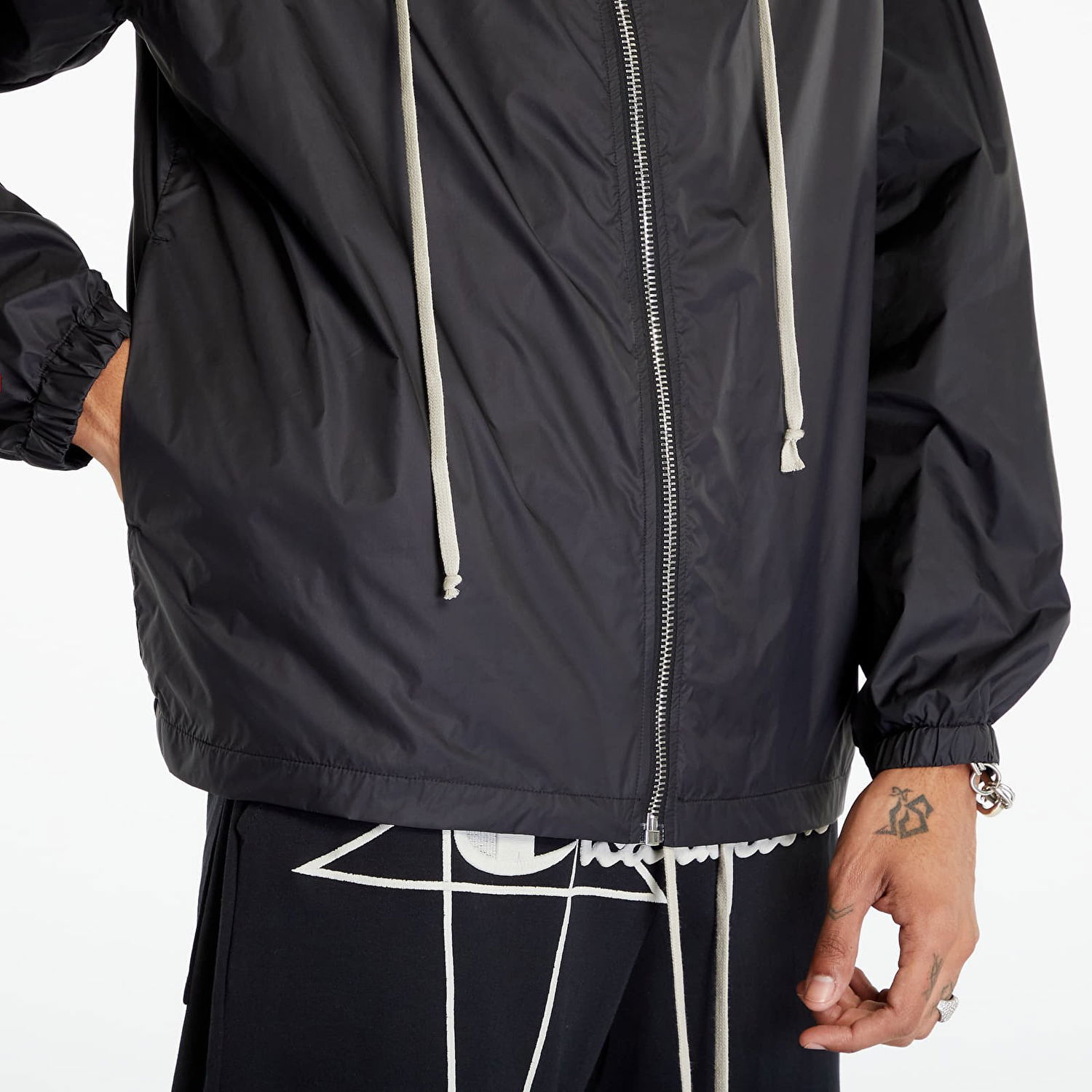Jakke Rick Owens x Champion Mountain Windbreaker Sort | CM02C9220 CHNY 09, 1