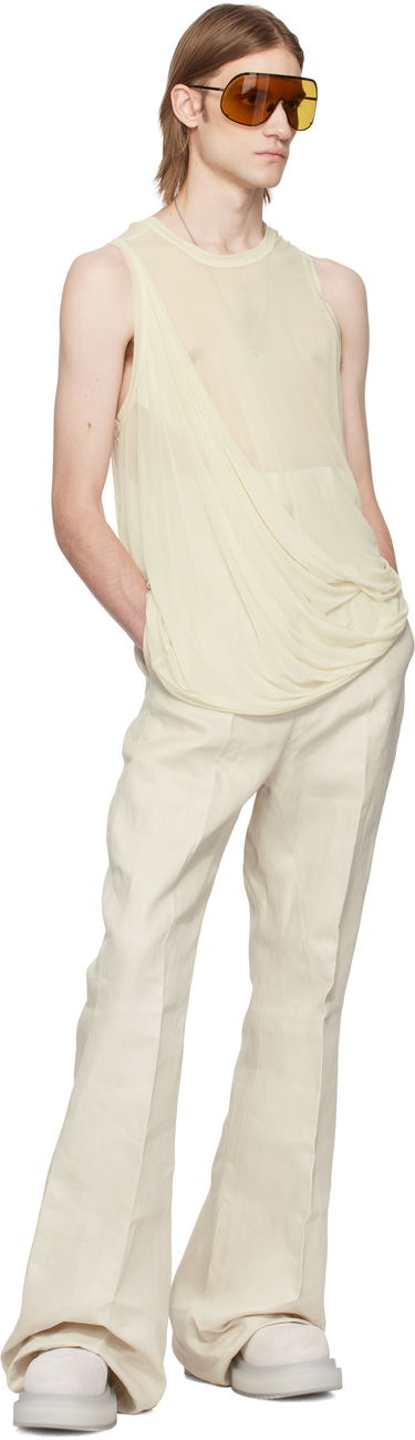Bukser Rick Owens Rick Owens Hollywood Dirt Bolan Flare Trousers Beige | RR01E5351 TWL, 3