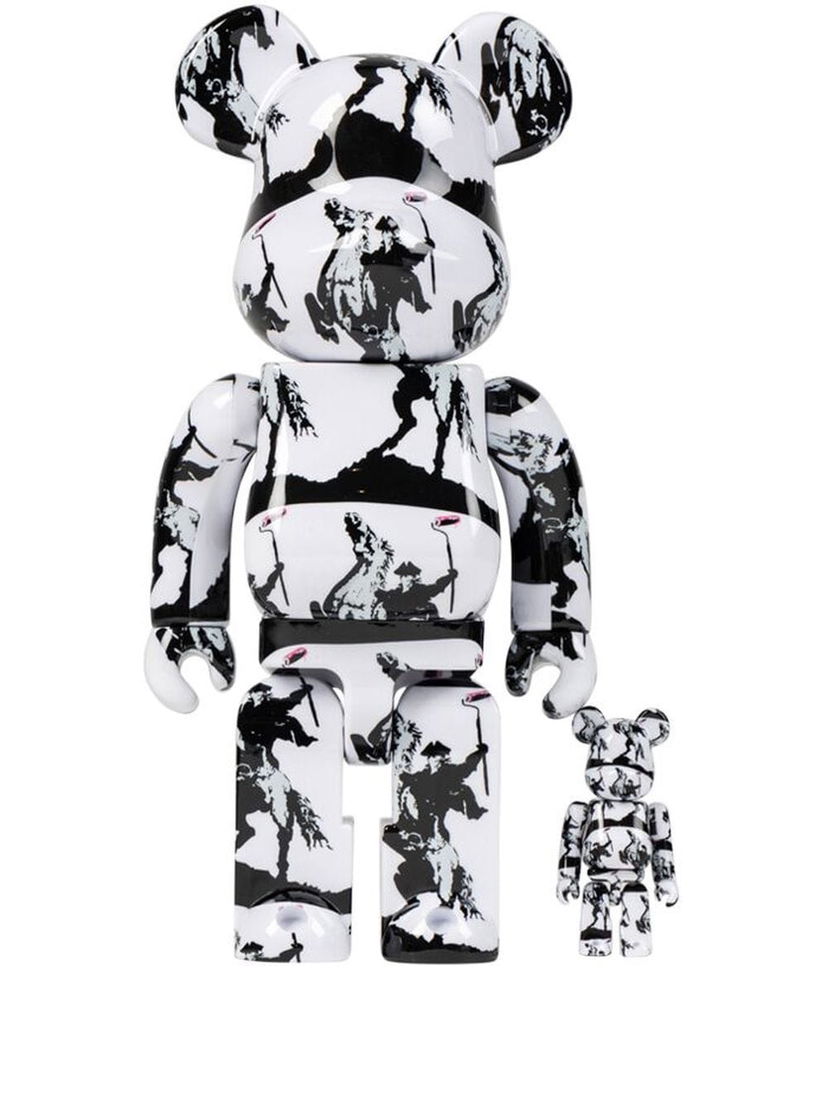 Collectible Medicom Toy Brandalism Highwayman Be@rbrick collectibles "100% and 400%" - White Sort | MEDI006519105219