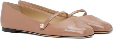 Sneakers og sko Jimmy Choo Jimmy Choo Elisa Ballerina Flats Lyserød | ELISA FLAT PTZ, 3