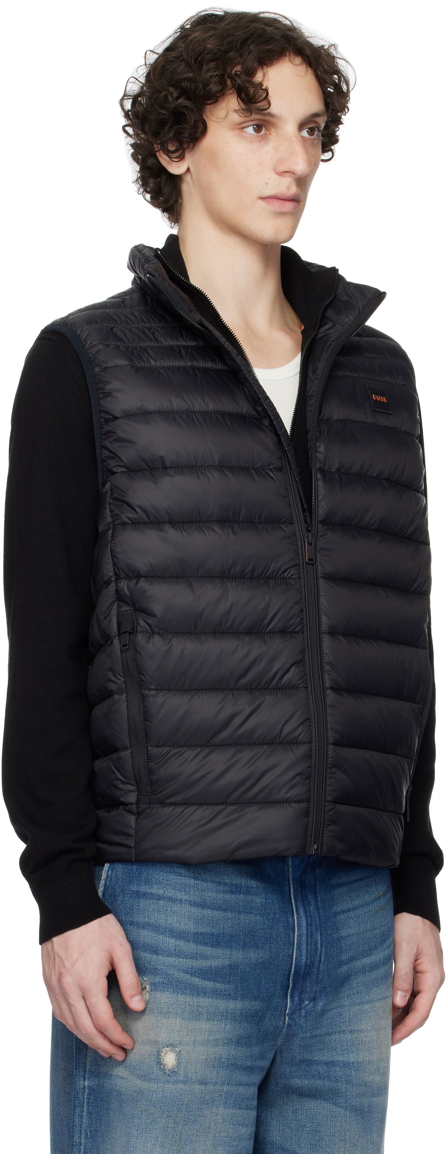 Vest BOSS BOSS Packable Water-Repellent Puffer Vest Sort | 50530966, 1