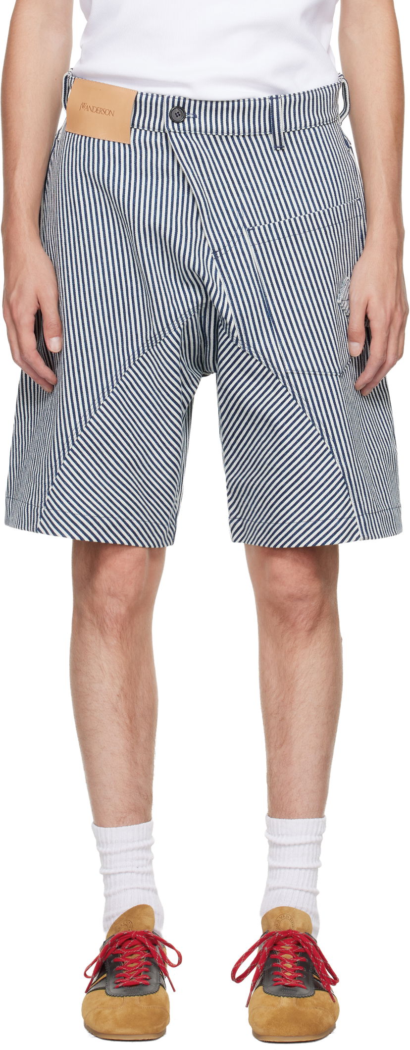 Shorts JW Anderson JW Anderson Twisted Workwear Shorts Mørkeblå | SR0124-PG1819