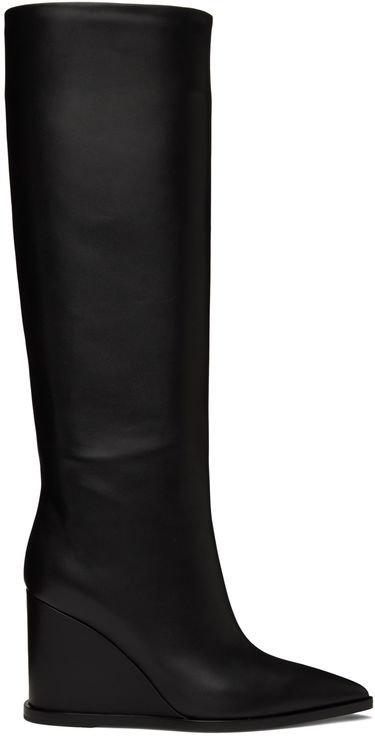 Frakker Gianvito Rossi Gianvito Rossi Hamnes Wedge Tall Boots Sort | G80394.85RIC.VGI, 0