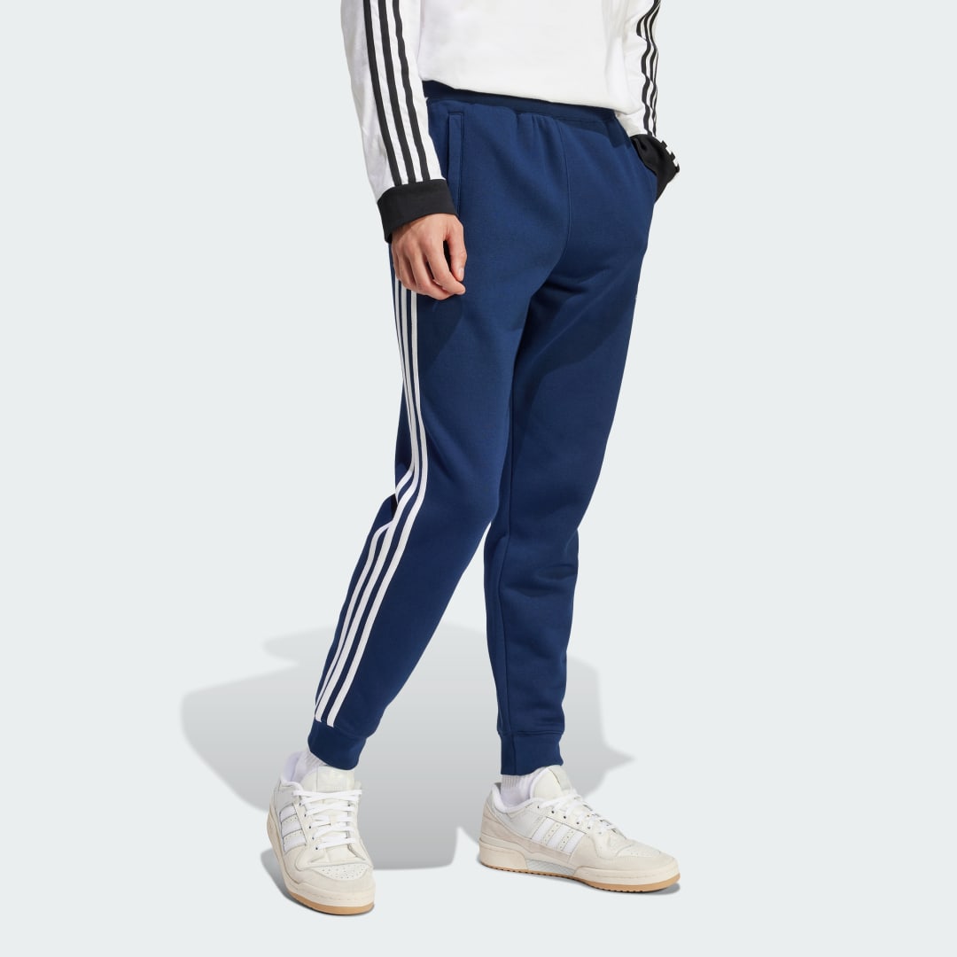 Joggingbukser adidas Performance Adicolor 3-Stripes Fleece Pants Blå | IM9319, 1