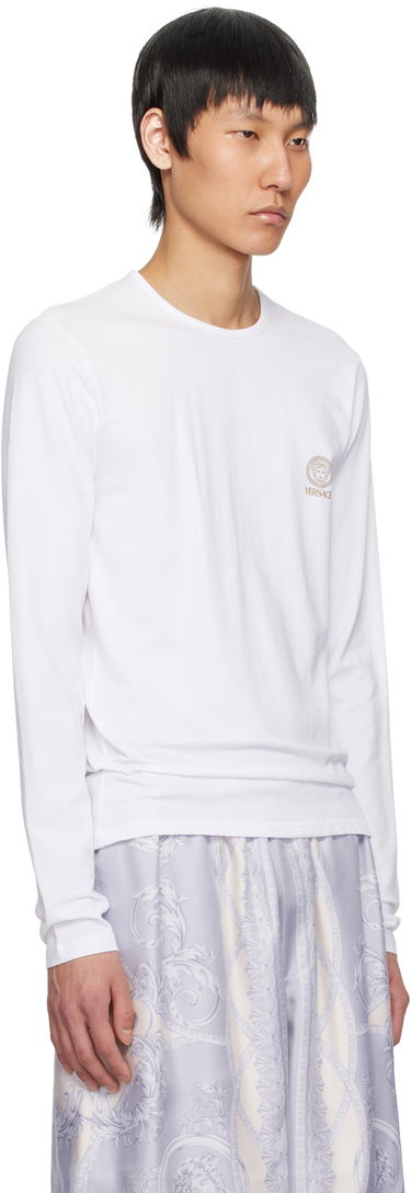 T-shirt Versace Medusa Long Sleeve T-Shirt Sort | AUU01007_1A10011, 4