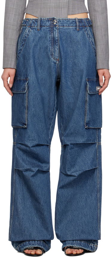 Cargo bukser Coperni Coperni Wide Leg Cargo Denim Pants Blå | COPP40252, 0