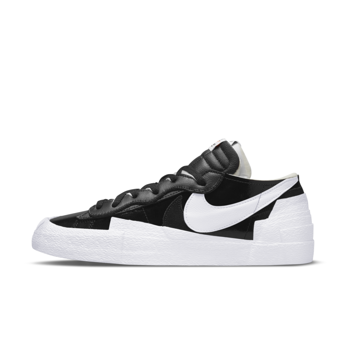 Sneakers og sko Nike sacai x Blazer Low "Black Patent" Sort | DM6443-001, 0