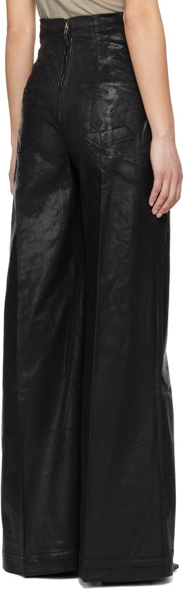 Bukser Rick Owens Rick Owens DRKSHDW Hollywood Dirt Cooper Flare Jeans Sort | DS01E3303 SCF, 2
