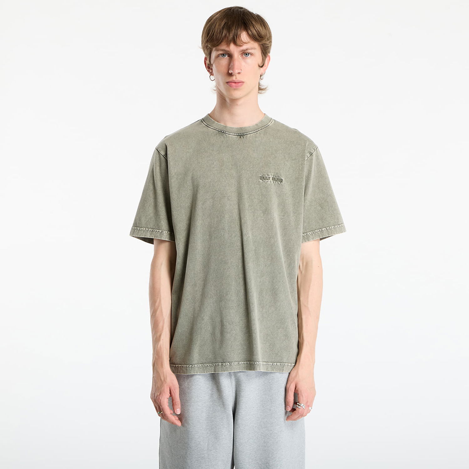 T-shirt DAILY PAPER Daily Paper Dias Washed Tee Grøn | 2522032, 0