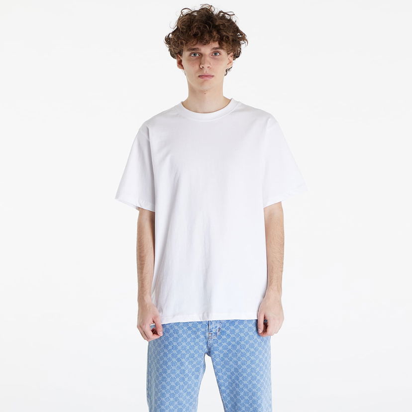 T-shirt Queens Essential T-Shirt With Tonal Print White Orange | QNS_007