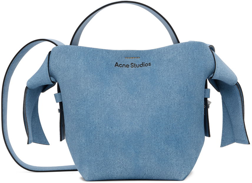 Skuldertaske Acne Studios Mini Musubi Bag Blå | A10304-, 0