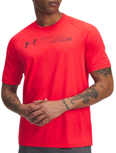 T-shirt Under Armour Tech Reflective Short Sleeve T-Shirt Rød | 6005116-713, 0
